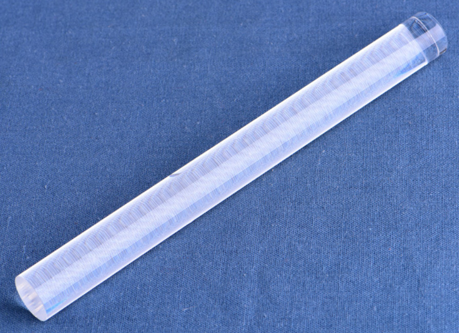 Uncoated Fiber Optic Transparent Quartz Rod 10mm Diameter