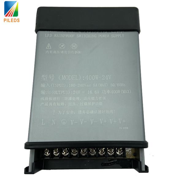 Switching 24V LED Power Supply 400W Rainproof With Aluminum Alloy Shell