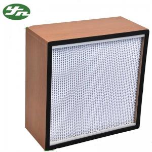 China Wooden Frame High Efficiency HEPA Filter H14 With Clapboard OEM Accepted on sale
