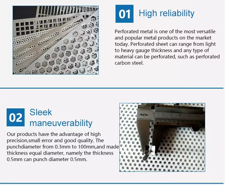 Perforated Screen Sheet Metal Punch Plate Stainless Steel