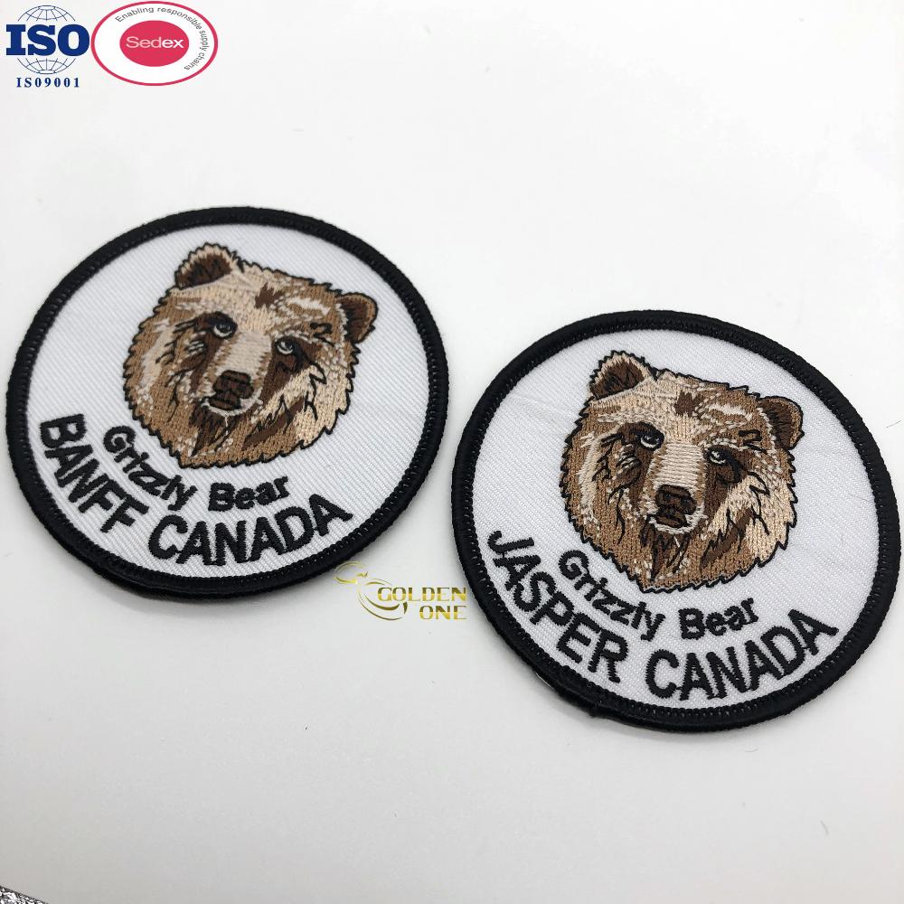 Eco-Friendly Heat Press Patch Embroidered Lovely Name Sports Club Iron On Hat