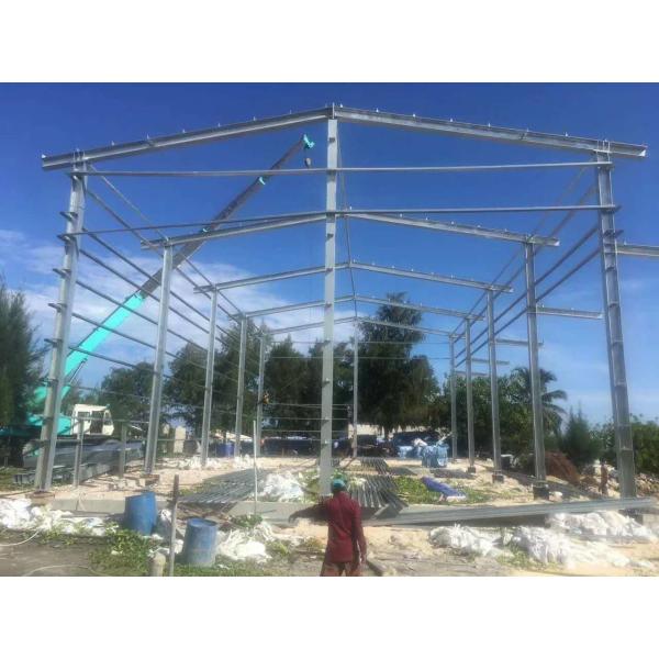 BS Standard Hot Dip Galvanized Prefabricated Workshop Steel Structure Materials