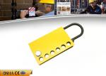 Aluminum Alloy Safety Lockout Hasp and tagout with Six Holes Yellow