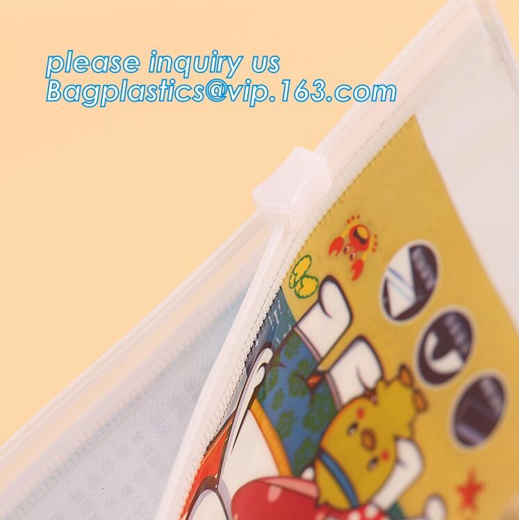 promotional PVC documents bag for school ESD Cleanroom Stationery ESD Plastic PVC String Lock Carrying Document File Bag