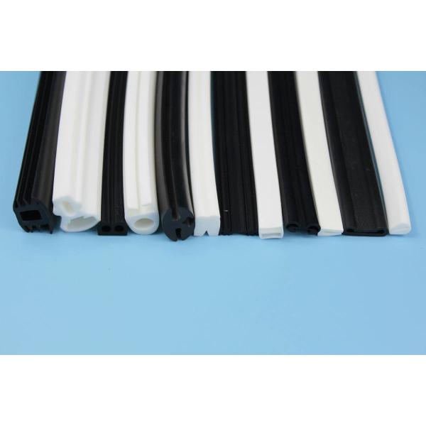 Maintenance Free Silicone Seal Strip , Platinum Cured Silicone Extruded Profiles