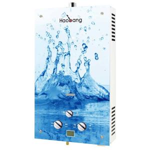 China 20KW Gas Boiler LPG NG Type Water Heater Colorful Glass Panel on sale