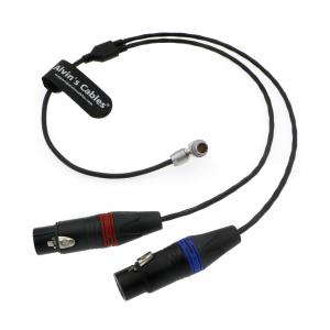 Quality Audio-Cable for ARRI-Mini-LF Camera 6 Pin Male to Dual XLR 3 Pin Female Cable Alvin