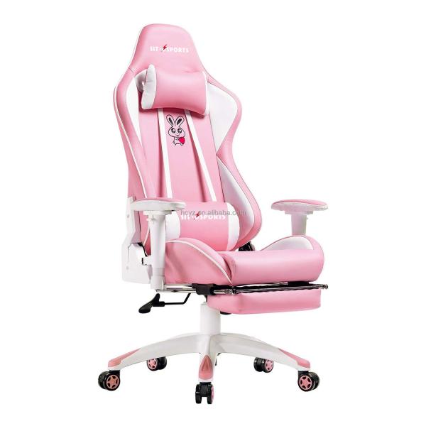 Customized Anji Anime Leather Ergonomic Recliner for Girls' Gaming Comfort and Style