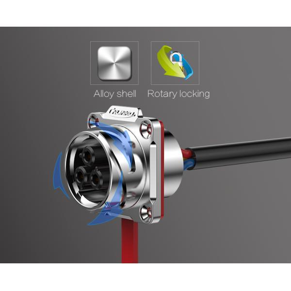 CNLINKO Factory Panel Mount 3pin Connector 3 Pin Dc Plug Waterproof Ip67 Electrical Connector for Power Generator