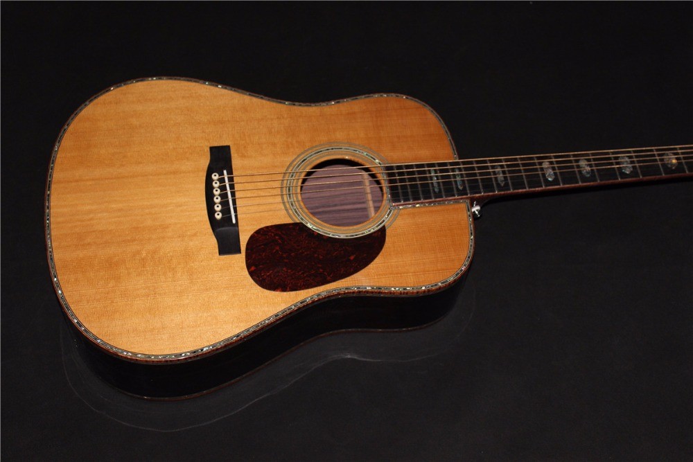 Custom guitar factory Top Quality ALL Solid Spruce Top AAAA Rosewood Back & Sides Acoustic D45 guitar