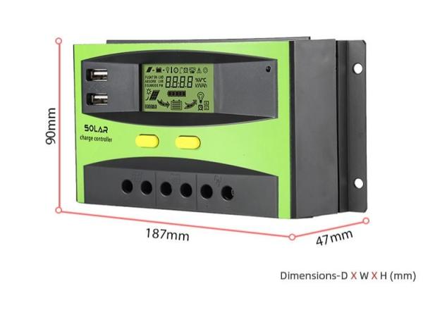 Cheap Green 48 Volt 30 Amp PWM Solar Charge Controller for sale