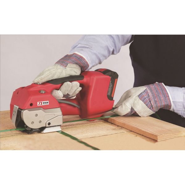 Handheld Poly Band Belt Packing Bundling Brick Battery Automatic Strapping Machine