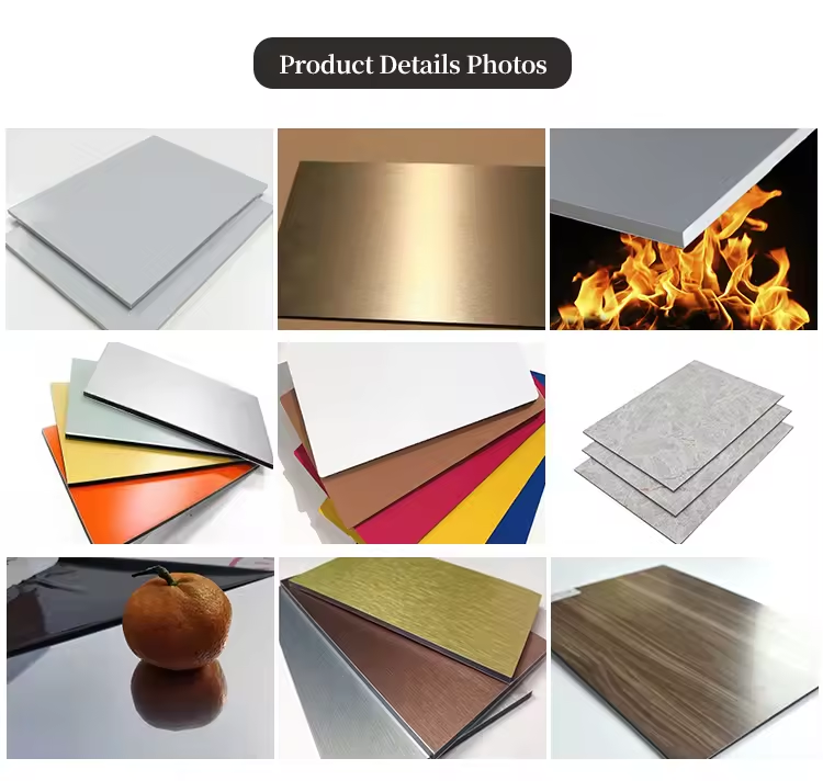 Anti Scratch 4mm 5mm Wooden Grain Look Aluminum Composite Panel 3mm Acp Sheet Facade 4*8 FT