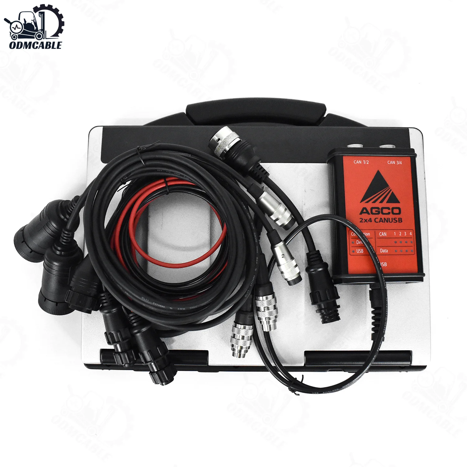 2024 Electronic Diagnostic Tool For AGCO CANUSB EDT Interface Heavy Duty Agricultural Diagnosis Scanner+CF53