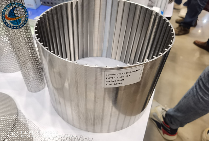 Polished Surface Stainless Steel 316L Johnson Wire Wrap Screen With Support Rod 2*3mm