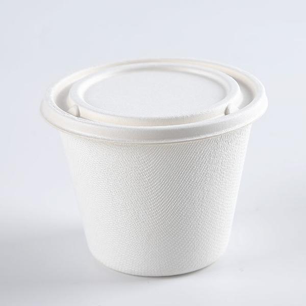 BRC awarded 16oz Plastic free ecofriendly biodegradable disposable food containers soup bowls