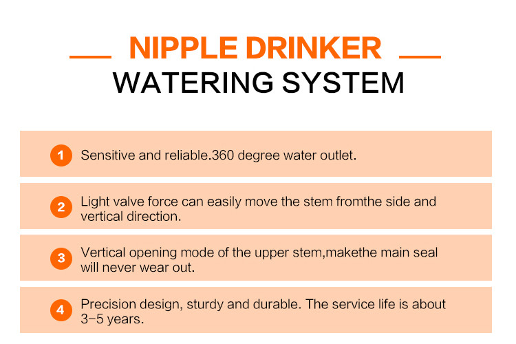 Yellow Automatic Poultry Nipple Drinker Chicken Drip Waterer