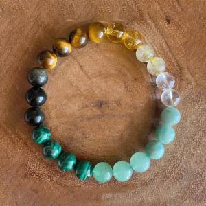 Buy cheap Natural Stone Beaded Real Stone Bracelet Hand Unisex 8mm Tarnish Free from wholesalers