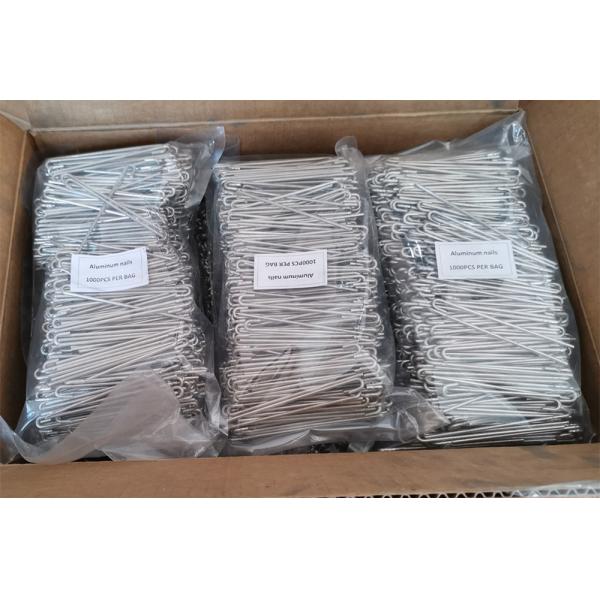 Aluminum J Hook 2.5mm Pin Dia Solar Panel Clips With Washers Installing Solar Panel Mesh