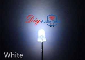 China 3MM Diffused White LED Diode 3000 - 800K Wavelength For Taffic / Singnal Light on sale