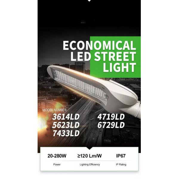 Ip66 20w 40w 60w Led Roadway Lighting Integrated 6500k Ik09