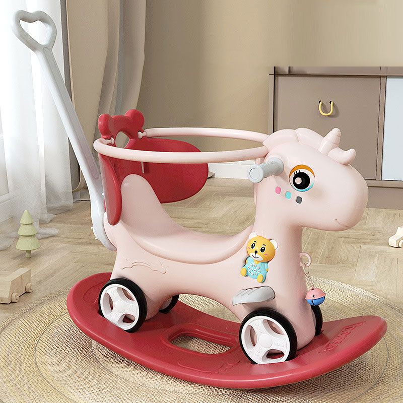 Unisex Toddler Ride-on Toy Rocking Chair Roller Coaster for Baby Rocking Horse Child