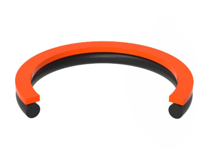 Orange Red TPU Material Parker Backup Ring 65 Shore D High Elasticity 23 Mpa