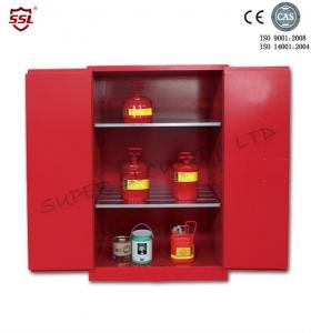 China SSMR100045P  Chemical Acid Storage Cabinet  Manual Close 3-point self-latching Steel Two door on sale
