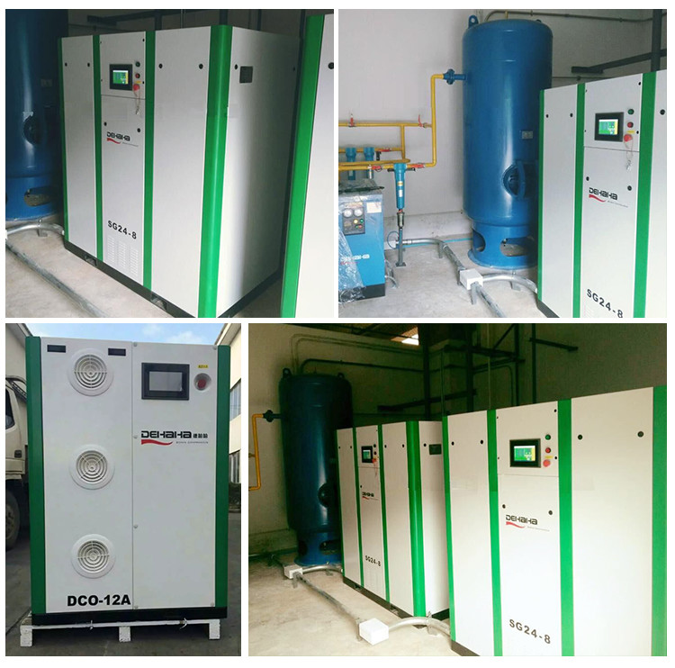 8 Bar Scroll Screw Air Compressor 30kW 40HP Silent Oil Free Air Compressor