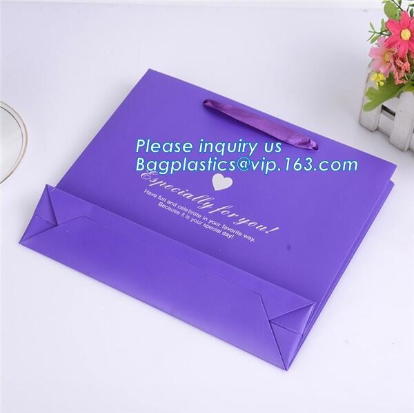 Custom made paper bag paper carrier bag luxury paper bag tote bag rope handle shopper bag,shopping bag slogan paper carr