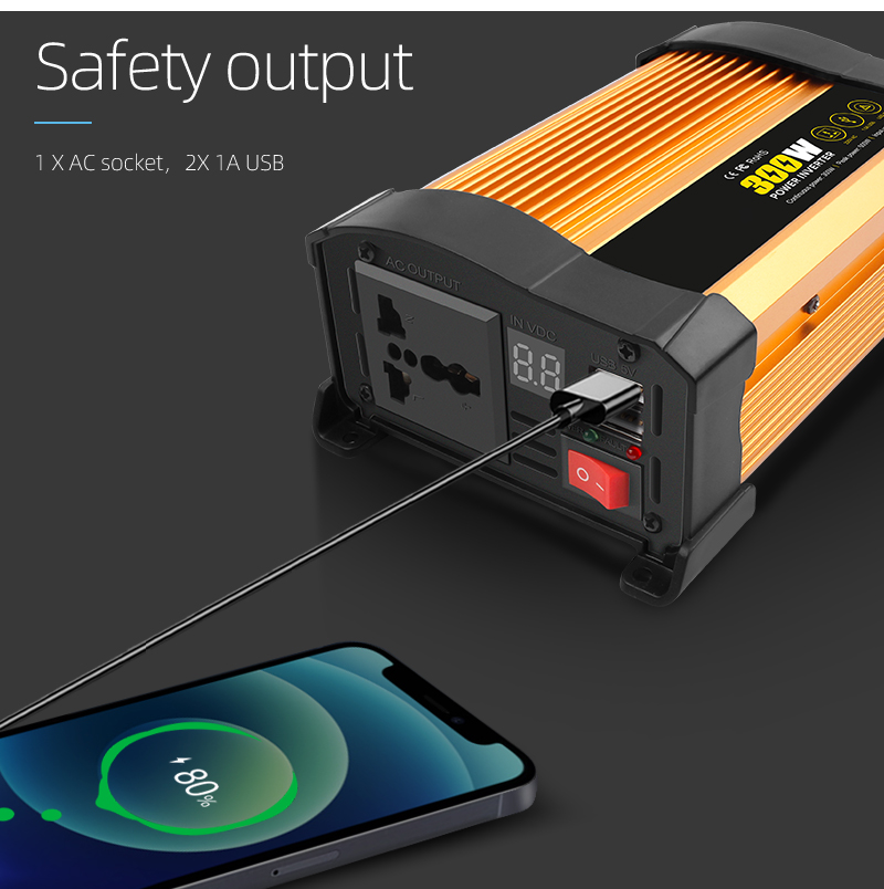 2023 New Arrival Wholesale Price Inverter Solar System 300W Hybrid 12V 24V Supply Price Solar Inverter