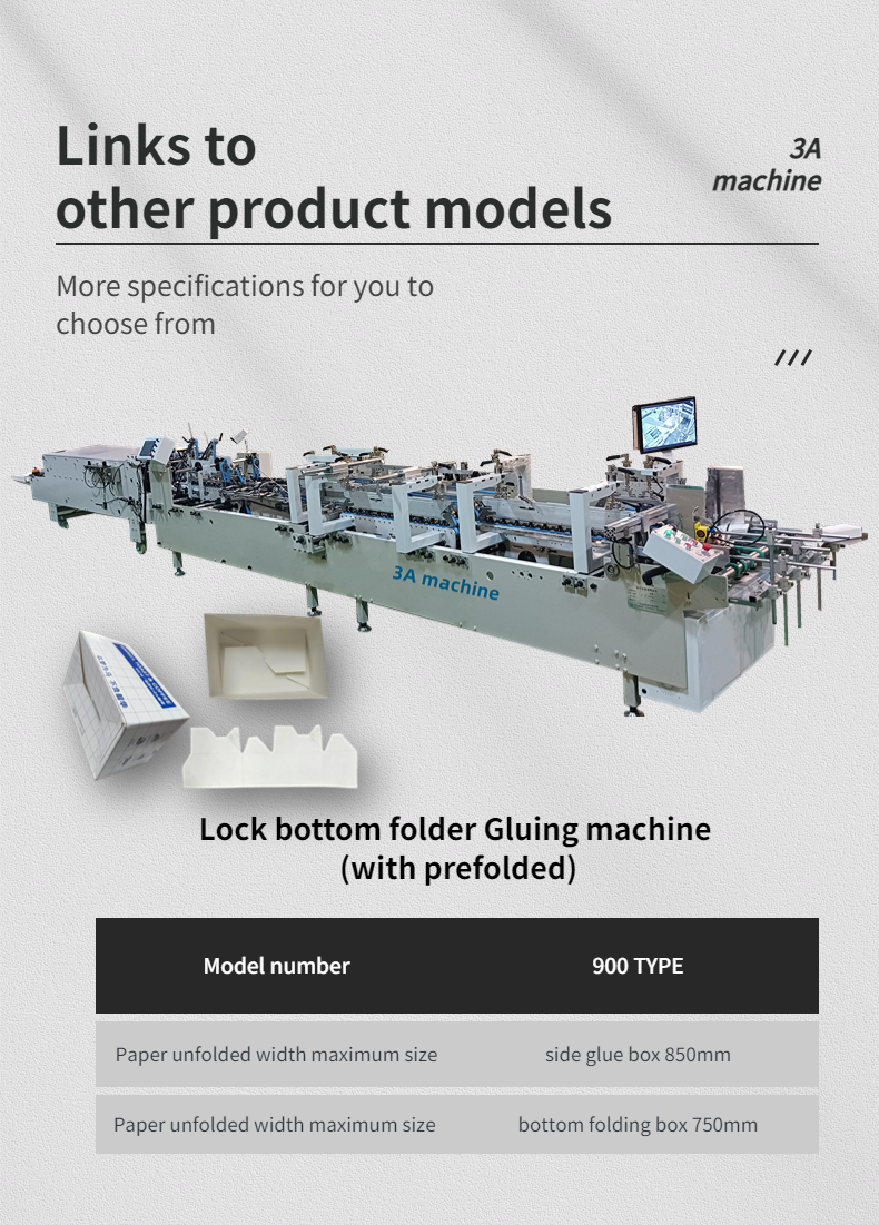 Automatic Continuous Feeding Paper CQT580-UV Folder Gluer Machine for Paper Box Folding