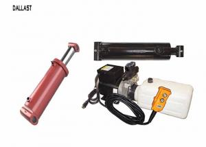 Quality 12 Volt Hydraulic Power Pack  with 2 Hydraulic Rams Hoses and Fitting Kit with Pendant wholesale