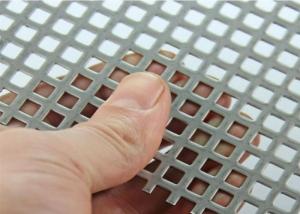 Quality High Strength Square Hole Perforated Sheet Metal Punched Metal Panels ISO9001 wholesale