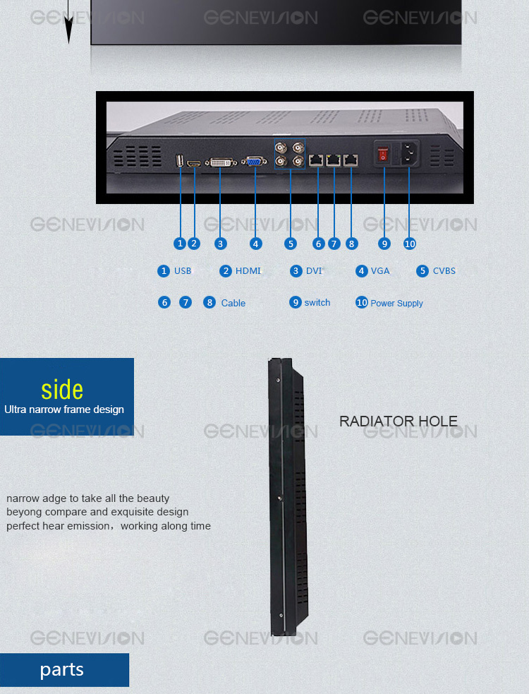 46 inch TV wall with cabinet floor standing high brightness advertising splicing screen ultra narrow bezel 5.5mm seamles