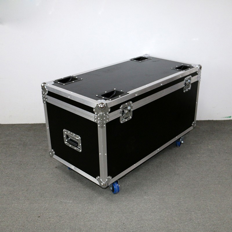Black Flight Case Aluminum Tool Cases Easy To Moving Customized Size