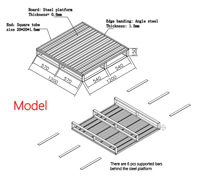Galvanized Steel Pallet