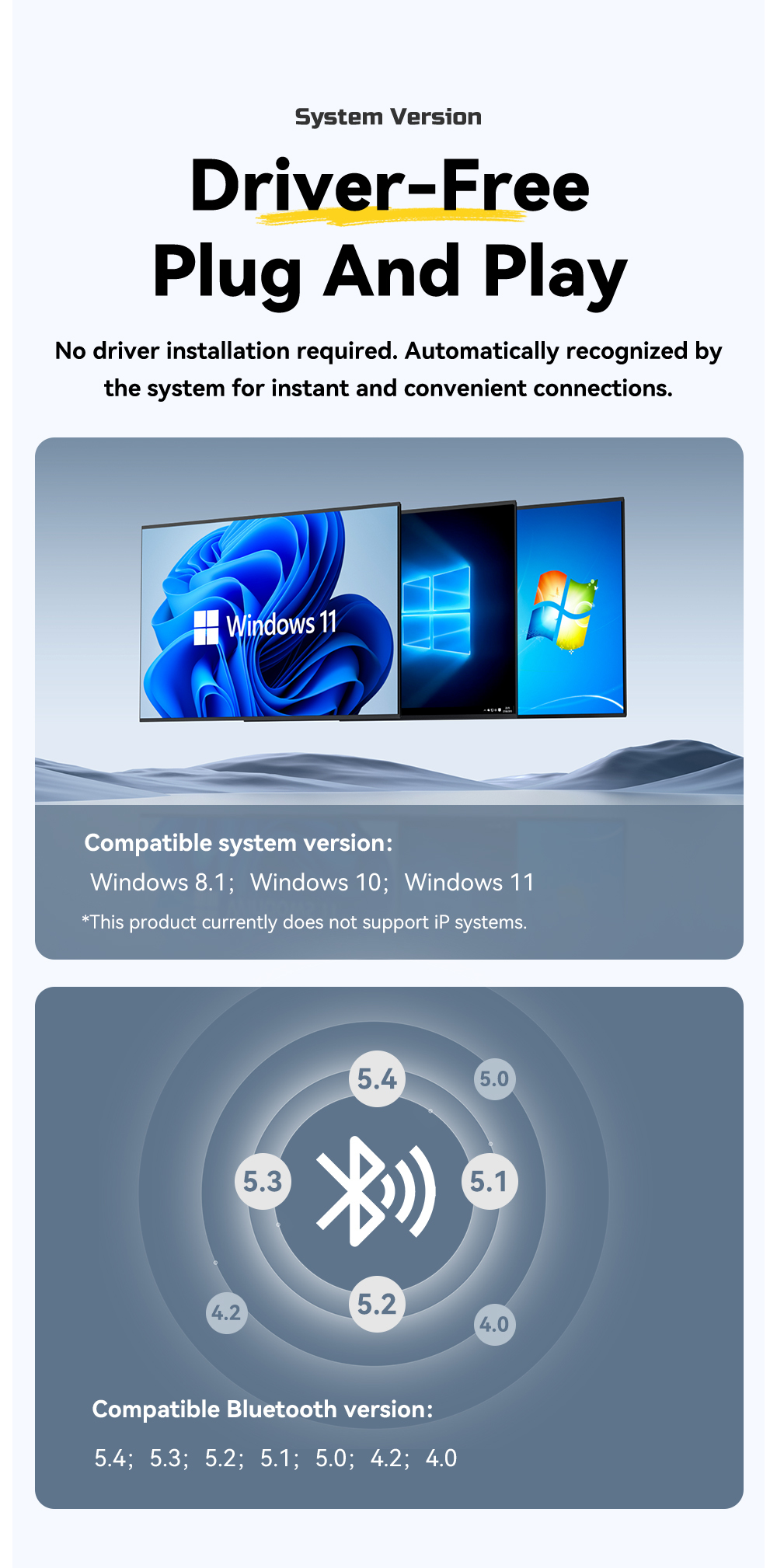 ESSAGER ES-BT16 USB Wireless Bluetooth Adapter For Pc Computer Win 8.1 10 11