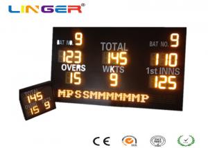 China AC220V / 110V Electronic Cricket Sports Scoreboard With Iron Frame Cabinet on sale