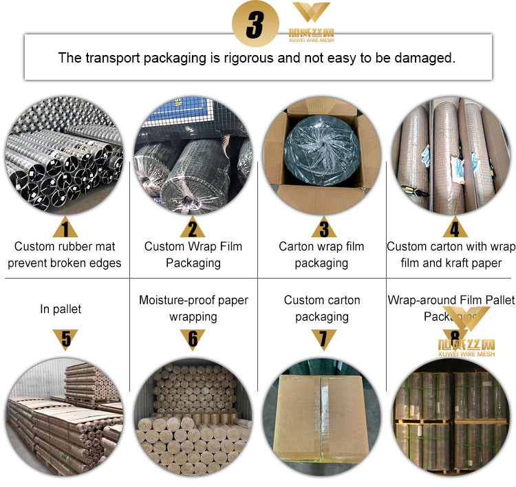 25m/30m/50m Galvanized Welded Wire Mesh Stucco Wire Meshlow Carbon Iron Wire