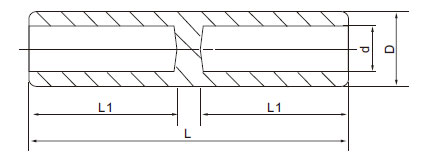 GL Copper Terminal Lugs Cable Crimps Fittings Connecting Pipe Wire Sleeve