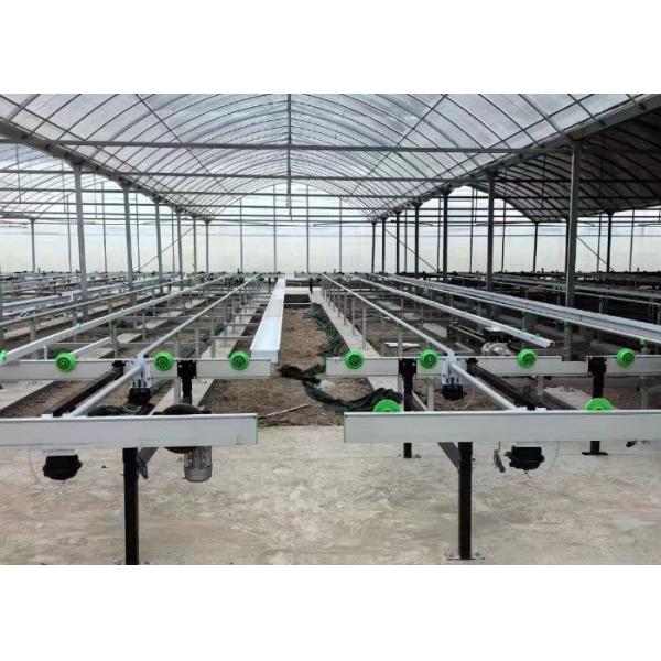 Growing System Rolling Greenhouse Tables Adjustable Shuttle Bench System Agriculture Movable Bench