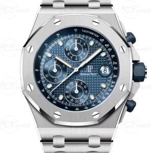 Quality Audemars Piguet Royal Oak Chronograph 42mm Stainless Steel Blue Dial wholesale