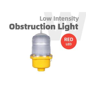 Quality Red Flashing LED Obstruction Light Stable Burning 110VAC-240VAC wholesale
