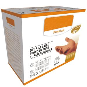 Sterile Antiviral Orthopaedic Latex Surgical Gloves Powder-free