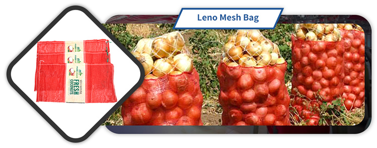 50*80 Circular Mesh Bag for Onion Hdpe Material 20kg Net Bag L-sewing and Mouth Sewing