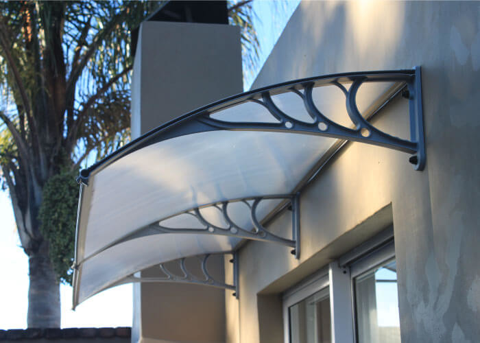 60x80CM Durable Window Awning Waterproof Door Window Awning Canopy Clear Rain Cover Outdoor Sun Shade Shelter
