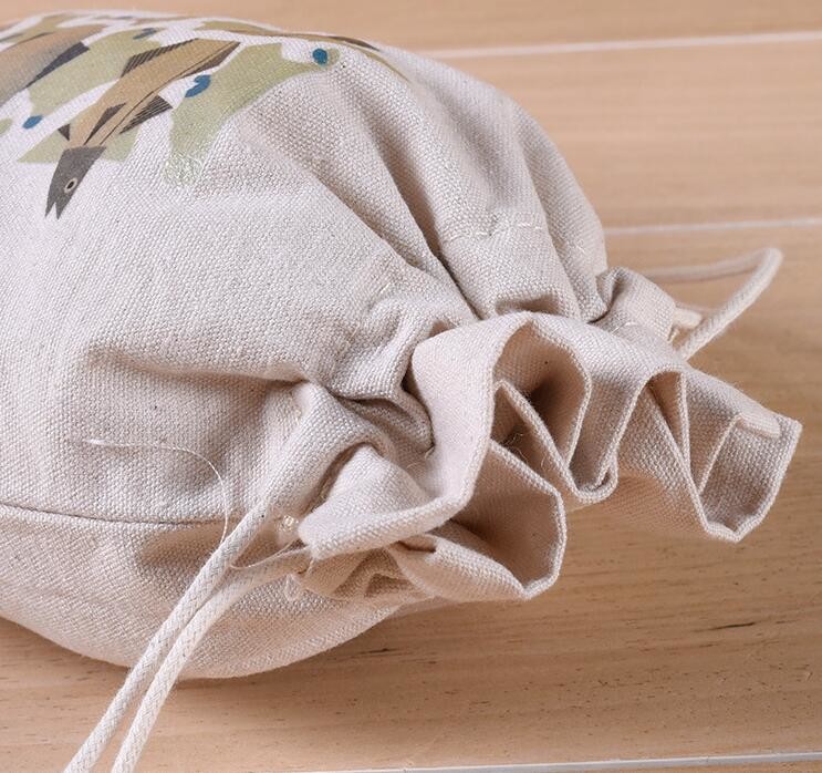 Canvas Cotton Natural Shopper Handle Rope Shoulder Tote Bag,Canvas Tote Rope Handle Drawstring Cotton Bag bagease packag