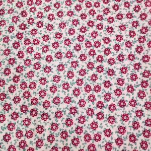 Flower Printed Jacquard Velour Velvet Fabric 310gsm 100% Polyester