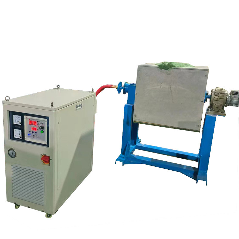Crucible Tilt High Frequency Induction Heater Digital Technology Production Soundless Operation